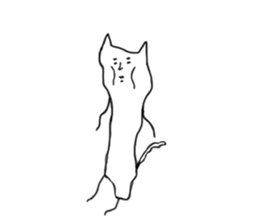 Happy Cat and Heart Man sticker #15596380