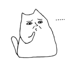 Happy Cat and Heart Man sticker #15596381