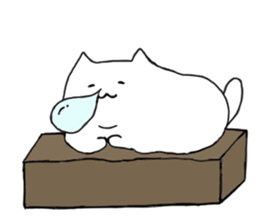 Happy Cat and Heart Man sticker #15596382