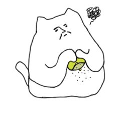 Happy Cat and Heart Man sticker #15596383