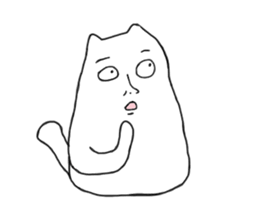 Happy Cat and Heart Man sticker #15596384