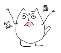 Happy Cat and Heart Man sticker #15596385