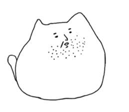 Happy Cat and Heart Man sticker #15596386