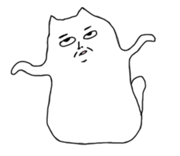 Happy Cat and Heart Man sticker #15596387