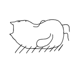 Happy Cat and Heart Man sticker #15596388