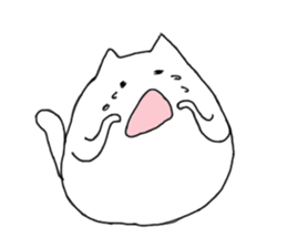 Happy Cat and Heart Man sticker #15596389