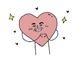 Happy Cat and Heart Man sticker #15596392