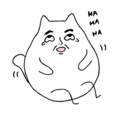 Happy Cat and Heart Man sticker #15596393