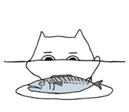 Happy Cat and Heart Man sticker #15596395