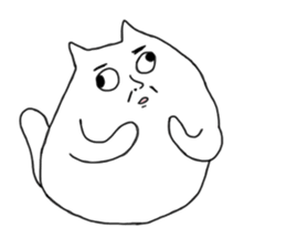 Happy Cat and Heart Man sticker #15596398