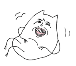 Happy Cat and Heart Man sticker #15596400