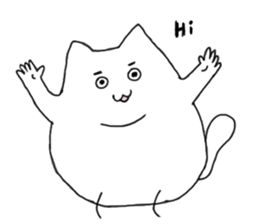 Happy Cat and Heart Man sticker #15596401