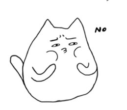 Happy Cat and Heart Man sticker #15596403