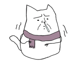 Happy Cat and Heart Man sticker #15596405
