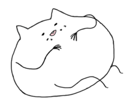 Happy Cat and Heart Man sticker #15596406