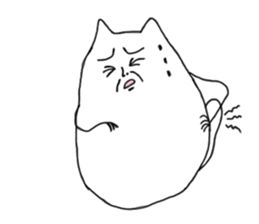 Happy Cat and Heart Man sticker #15596407