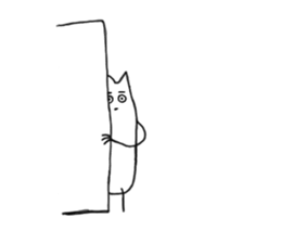 Happy Cat and Heart Man sticker #15596408