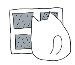 Happy Cat and Heart Man sticker #15596409