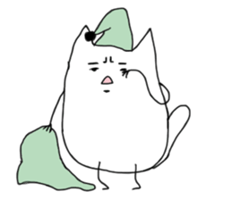 Happy Cat and Heart Man sticker #15596410