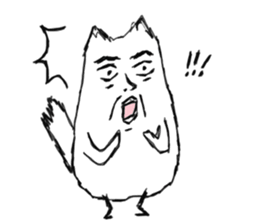 Happy Cat and Heart Man sticker #15596411