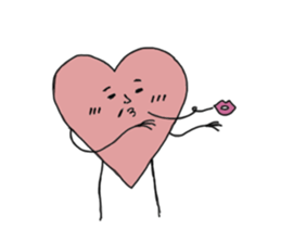 Happy Cat and Heart Man sticker #15596412