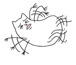 Happy Cat and Heart Man sticker #15596413