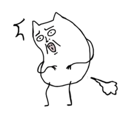 Happy Cat and Heart Man sticker #15596415