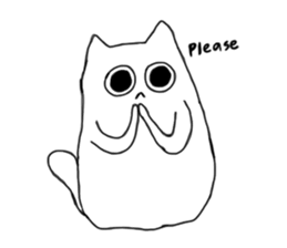Happy Cat and Heart Man sticker #15596416