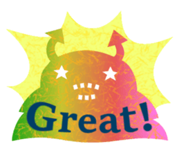 Cute little devils day sticker #15599104