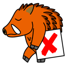 JIN-JIN Wild boar 1 sticker #15600559