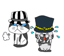 Cat with a hat sticker #15601242