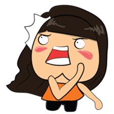 Cute Asian Girl by Cute Chat Stickers