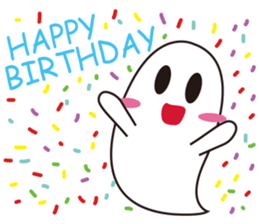 The foodahoilc of little ghost sticker #15601885