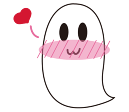 The foodahoilc of little ghost sticker #15601886