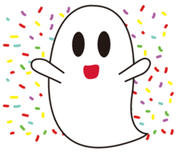 The foodahoilc of little ghost sticker #15601887