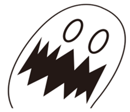 The foodahoilc of little ghost sticker #15601892