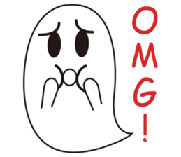 The foodahoilc of little ghost sticker #15601893