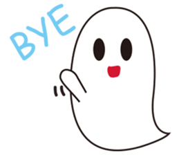The foodahoilc of little ghost sticker #15601898