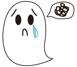 The foodahoilc of little ghost sticker #15601904