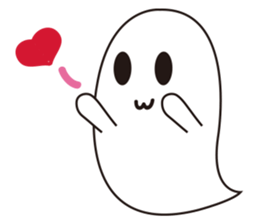The foodahoilc of little ghost sticker #15601908