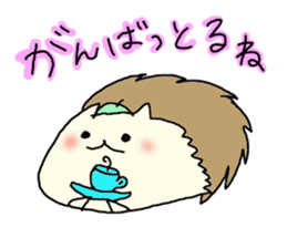 Hedgehog taro-chan In Hiroshima sticker #15601918