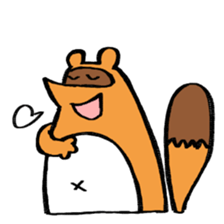 tanuki sometimes fox sticker #15602022