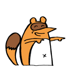tanuki sometimes fox sticker #15602023