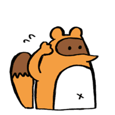 tanuki sometimes fox sticker #15602025