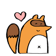 tanuki sometimes fox sticker #15602032