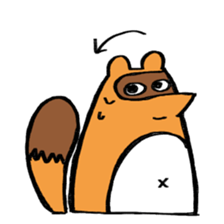 tanuki sometimes fox sticker #15602033
