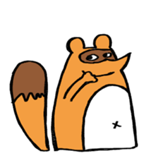 tanuki sometimes fox sticker #15602043