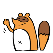 tanuki sometimes fox sticker #15602047