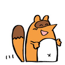 tanuki sometimes fox sticker #15602049
