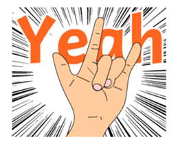 The HAND animation sticker #15602363